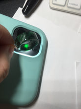 Load image into Gallery viewer, 100% natural type A dark green/sunny green/black jadeite jade band ring PB222