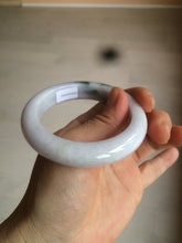 Load image into Gallery viewer, 53.3mm Certified 100% natural Type A olive green/white/purple jadeite jade bangle AZ24-5202