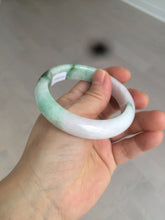 Load image into Gallery viewer, 55mm Certified 100% natural Type A sunny green/purple/white jadeite jade bangle BH29-5417