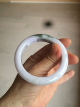 Load image into Gallery viewer, 53.3mm Certified 100% natural Type A olive green/white/purple jadeite jade bangle AZ24-5202