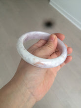 Load image into Gallery viewer, 59.8mm Certified Type A 100% Natural white/purple/pink jadeite Jade bangle BK2-8361