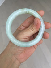 Load image into Gallery viewer, 55.5mm Certified 100% natural Type A light green yellow chubby round cut jadeite jade bangle BQ38-5780