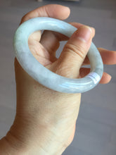 Load image into Gallery viewer, 53.3mm certified 100% natural Type A light green purple round cut jadeite jade bangle AX138-0787