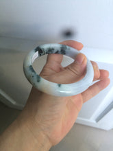 Load image into Gallery viewer, 59.5mm certified Type A 100% Natural green/white/purple Jadeite bangle R107-0467
