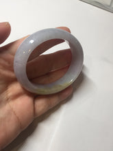 Load image into Gallery viewer, 47mm 100% natural Type A sunny green purple yellow brown oval jadeite bangle PD15