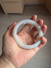 Load image into Gallery viewer, 58mm Certificate icy waterly light purple white orange jadeite jade bangle BF134-2650