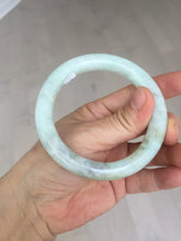 Load image into Gallery viewer, 55.5mm Certified 100% natural Type A light green yellow chubby round cut jadeite jade bangle BQ38-5780