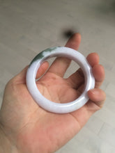 Load image into Gallery viewer, 53.3mm Certified 100% natural Type A olive green/white/purple jadeite jade bangle AZ24-5202
