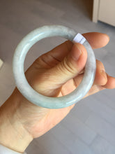 Load image into Gallery viewer, 53.3mm certified 100% natural Type A light green purple round cut jadeite jade bangle AX138-0787