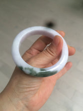 Load image into Gallery viewer, 53.3mm Certified 100% natural Type A olive green/white/purple jadeite jade bangle AZ24-5202