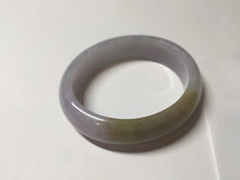 Load image into Gallery viewer, 47mm 100% natural Type A sunny green purple yellow brown oval jadeite bangle PD15