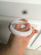 Load image into Gallery viewer, 53.3mm Certified 100% natural Type A olive green/white/purple jadeite jade bangle AZ24-5202