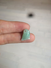 Load image into Gallery viewer, 100% Natural icy watery green white purple jadeite Jade foot pendant AX28
