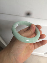 Load image into Gallery viewer, 56.6mm Certified Type A 100% Natural green Jadeite Jade bangle w94-2833