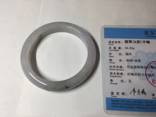 Load image into Gallery viewer, 57.6mm Certified Type A 100% Natural icy watery white purple black brown Jadeite Jade bangle BM21-7700