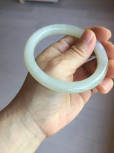 Load image into Gallery viewer, 57.6mm Certified 100% Natural light green yellow white Nephrite Bangle HT136-3368