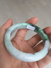 Load image into Gallery viewer, 54.6mm certified Type A 100% Natural sunny green white purple Jadeite Jade bangle BQ46-4148