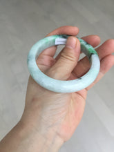 Load image into Gallery viewer, 54.6mm certified Type A 100% Natural sunny green white purple Jadeite Jade bangle BQ46-4148
