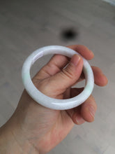 Load image into Gallery viewer, 55.5mm Certified 100% natural Type A sunny green/white jadeite jade bangle BH28-5421
