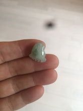Load image into Gallery viewer, 100% Natural icy watery green white purple jadeite Jade foot pendant AX28