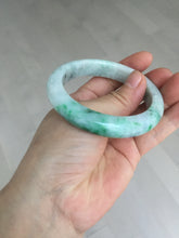 Load image into Gallery viewer, 54.6mm certified Type A 100% Natural sunny green white purple Jadeite Jade bangle BQ46-4148