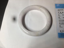 Load image into Gallery viewer, 59mm Certified 100% natural type A sunny green white/light purple jadeite jade bangle BF16-5408