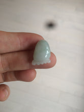 Load image into Gallery viewer, 100% Natural icy watery green white purple jadeite Jade foot pendant AX28