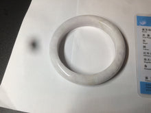 Load image into Gallery viewer, 59mm Certified 100% natural type A sunny green white/light purple jadeite jade bangle BF16-5408
