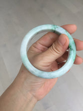 Load image into Gallery viewer, 54.6mm certified Type A 100% Natural sunny green white purple Jadeite Jade bangle BQ46-4148