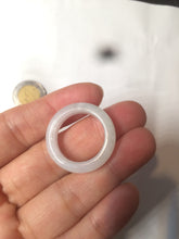 Load image into Gallery viewer, Size 6 1/2-8 100% natural type A white jadeite jade band ring R106