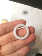 Load image into Gallery viewer, Size 6 1/2-8 100% natural type A white jadeite jade band ring R106