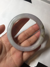 Load image into Gallery viewer, 57.6mm Certified Type A 100% Natural icy watery white purple black brown Jadeite Jade bangle BM21-7700