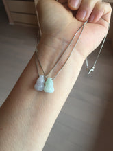 Load image into Gallery viewer, 100% natural type A 3D white/yellow/purple/brown Jadeite jade gourd ( 葫芦, 福禄) pendant PH108