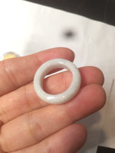 Load image into Gallery viewer, Size 6 1/2-8 100% natural type A white jadeite jade band ring R106
