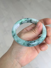 Load image into Gallery viewer, 54.5mm certified Type A 100% Natural sunny green white purple Jadeite Jade bangle BQ45-4132