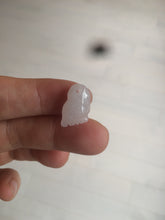 Load image into Gallery viewer, 100% Natural icy watery green white purple jadeite Jade foot pendant AX28