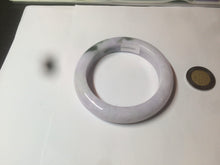 Load image into Gallery viewer, 53.3mm Certified 100% natural Type A olive green/white/purple jadeite jade bangle AZ24-5202