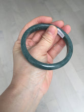 Load image into Gallery viewer, 59.9mm Certified Type A 100% Natural dark green/blue/gray/black Guatemala Jadeite jade bangle AY89-5760