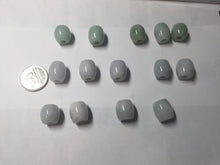 Load image into Gallery viewer, 13.3/12.5mm Type A 100% Natural green/purple Jadeite Jade LuluTong (Every road is smooth) pendant group PB223