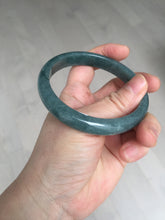 Load image into Gallery viewer, 59.9mm Certified Type A 100% Natural dark green/blue/gray/black Guatemala Jadeite jade bangle AY89-5760