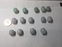 Load image into Gallery viewer, 13.3/12.5mm Type A 100% Natural green/purple Jadeite Jade LuluTong (Every road is smooth) pendant group PB223