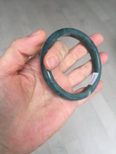 Load image into Gallery viewer, 59.9mm Certified Type A 100% Natural dark green/blue/gray/black Guatemala Jadeite jade bangle AY89-5760