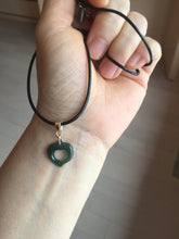 Load image into Gallery viewer, 100% Natural type A dark green/blue/gray/black heart Guatemala jadeite Jade pendant PH107 Add on item