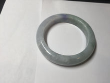 Load image into Gallery viewer, 57.5mm certified type A 100% Natural icy watery light green/purple/white Jadeite jade bangle BH138-1314