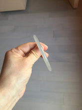 Load image into Gallery viewer, 55mm Certified 100% Natural gray black(灰冰) slim round cut nephrite jade bangle HN39-9112