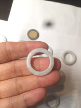 Load image into Gallery viewer, Size 6 1/2-8 100% natural type A white jadeite jade band ring R106