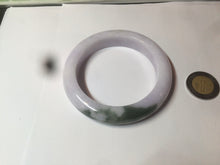 Load image into Gallery viewer, 53.3mm Certified 100% natural Type A olive green/white/purple jadeite jade bangle AZ24-5202