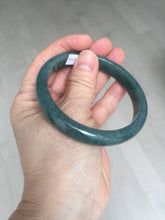 Load image into Gallery viewer, 59.9mm Certified Type A 100% Natural dark green/blue/gray/black Guatemala Jadeite jade bangle AY89-5760