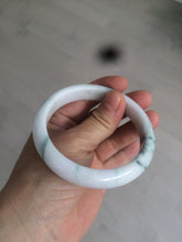 Load image into Gallery viewer, 59.4mm Certified 100% natural type A fresh green white jadeite jade bangle F121-9545