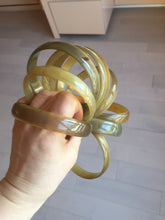 Load image into Gallery viewer, 66.7-71.1mm 100% Natural black brown beige thin Buffalo Horn bangle group AW10
